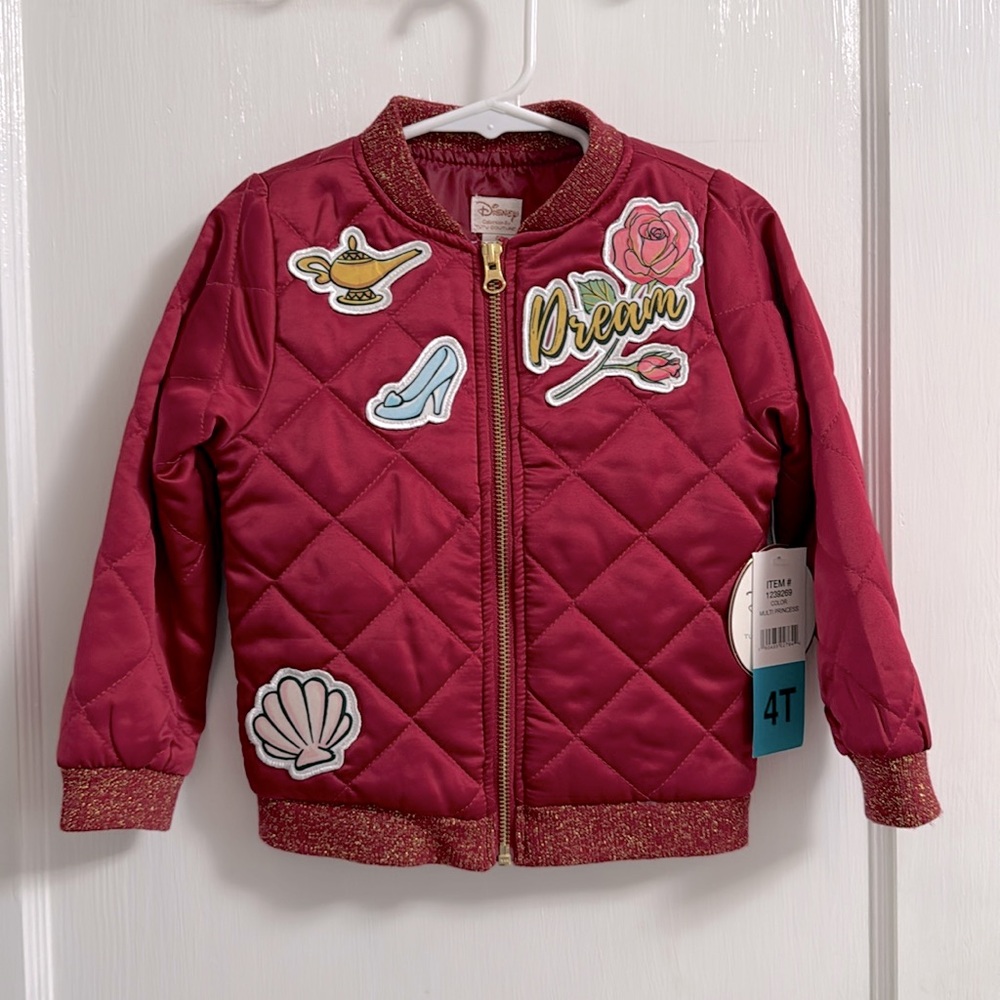 Disney•Quilted Jacket•Size 4T